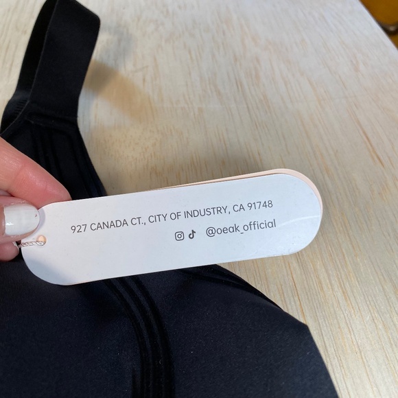 NEW! OEAK Size L Full Coverage Push Up No Underwire Bra Black - Picture 3 of 9